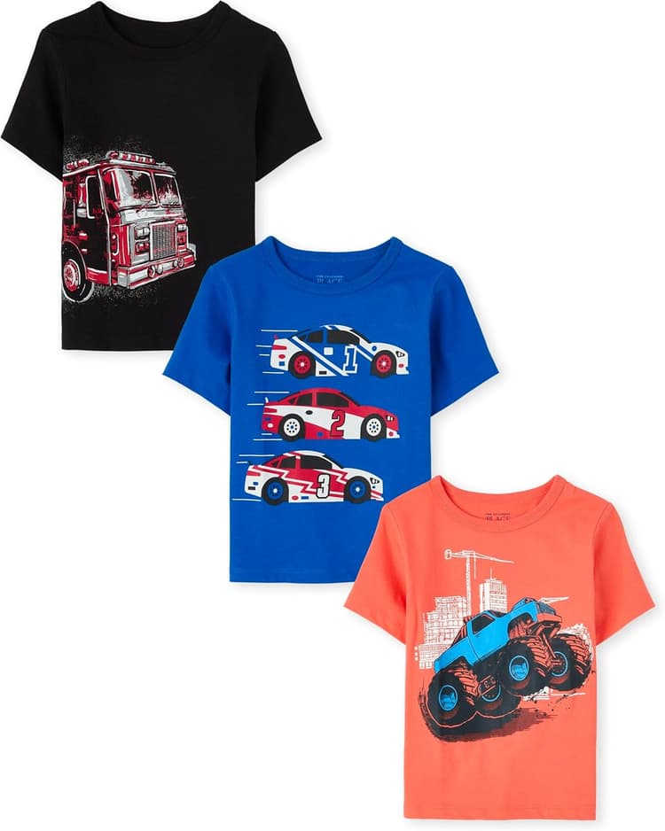 The Children's Place Baby Boys' Graphic T-Shirts (3-Pack)