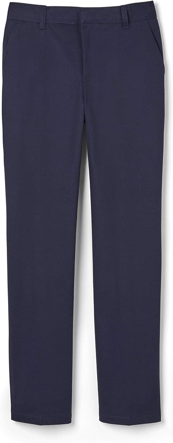 French Toast Boys' Adjustable Waist Relaxed Fit Twill Pant (Standard, Slim & Husky)