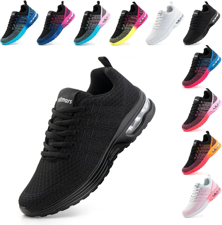 Hitmars Chaussure de Course Femme Respirante Légères Chaussures de Sport Gym Fitness Athlétiques Chaussures de Running Jogging Sneakers Confortables Taille 36-42 EU