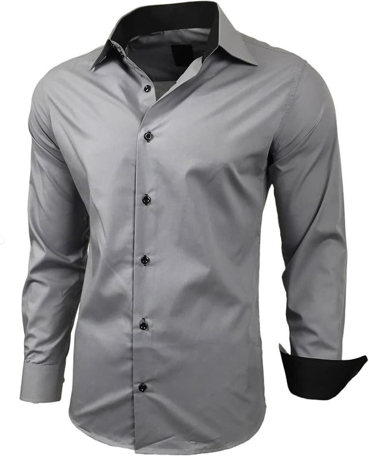 Subliminal Mode Chemise Homme Manches Longues | Coupe Classique | Confortable et Facile à Entretenir | Idéale pour Le Bureau et Sorties Décontractées