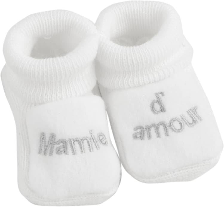 KINOUSSES - Chaussons Bébé - Brodés