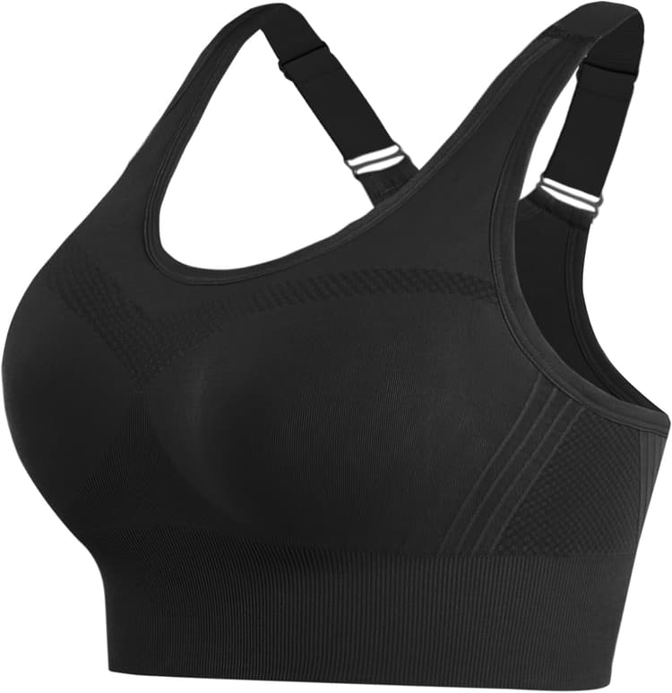 Litherday Brassiere Sport Femme sans Armature Soutiens-Gorge de Sport Femme Brassiere avec Coussinets Amovibles pour Yoga Course Fitness