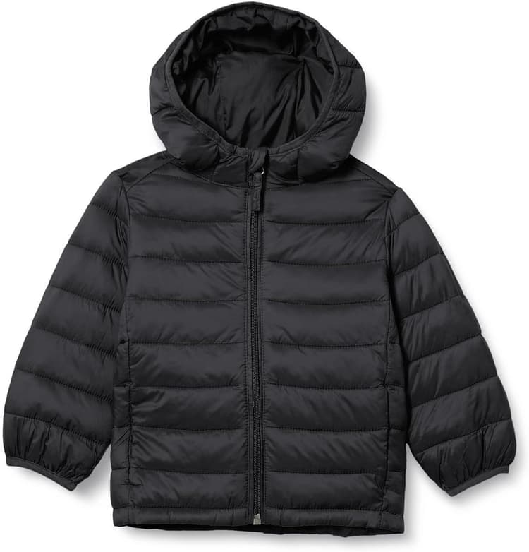 Amazon Essentials Garçon Doudoune à Capuche Légère, Paquetable et Résistante à L’Eau