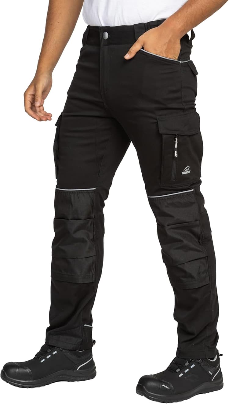 BWOLF Daytona Pantalon de Travail Homme Stretch Pantalon Travail Homme - Coton - Élasthanne - Nombreuses Poches