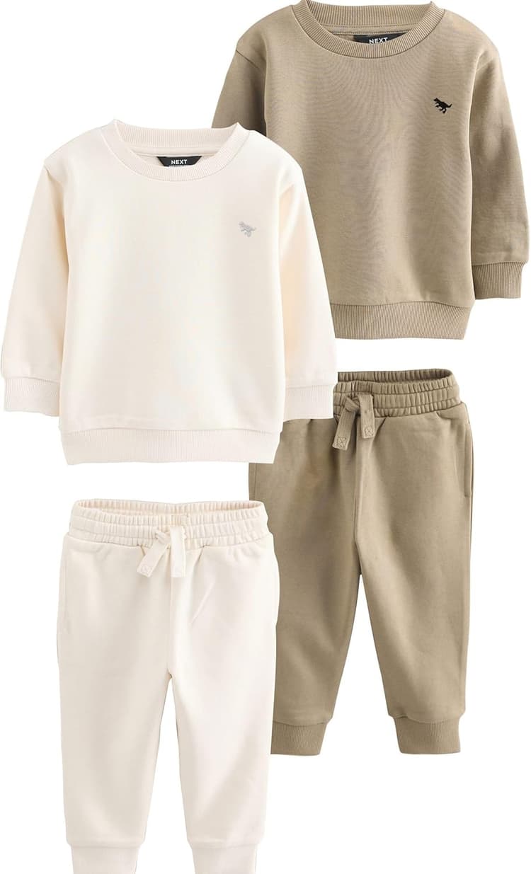 NEXT Garçon Ensemble sweat et pantalon de jogging, lot de 2