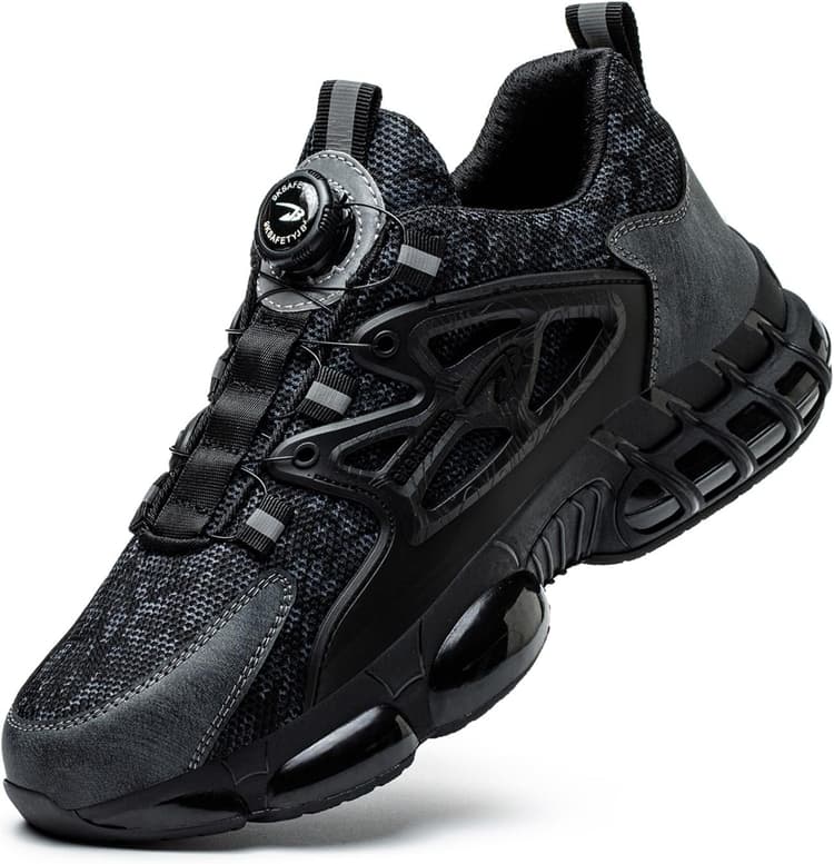 Chaussures de Sécurité Hommes Femmes Basket Légère Respirante Travail Antidérapante avec Embout en Acier 36-46 EU