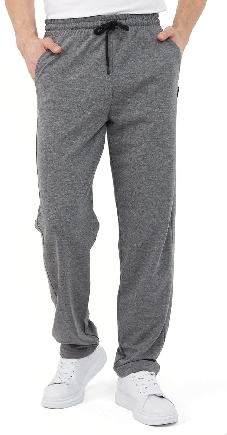 Comeor Pantalon de Jogging Pantalon de Survêtement en Coton pour Homme - Pantalon de Sport Long pour Homme - Joggers