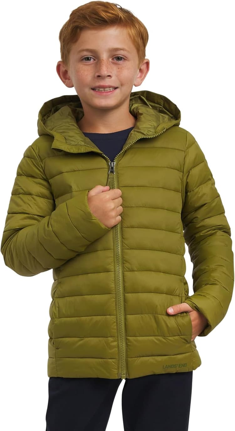Lands' End Boys' Lightweight Packable Insulated Puffer Jacket