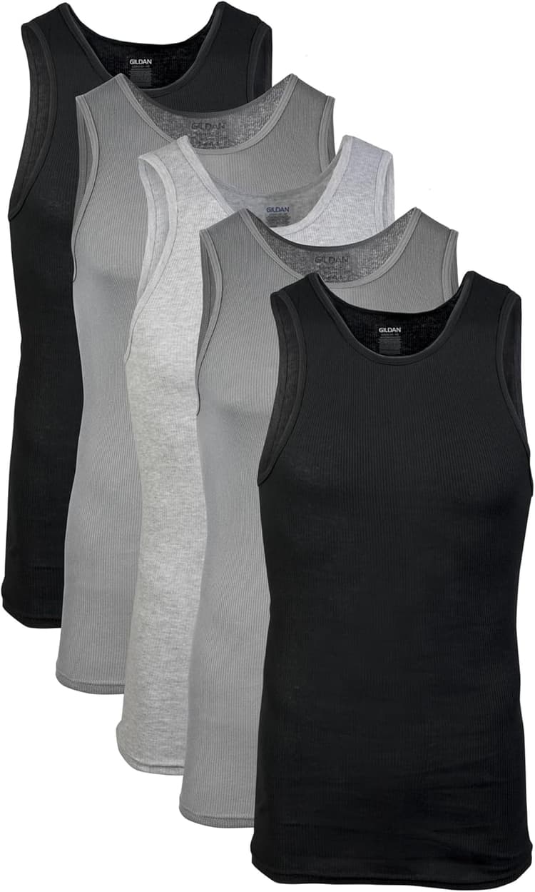 Gildan Men's A-Shirts Tanks Multipack