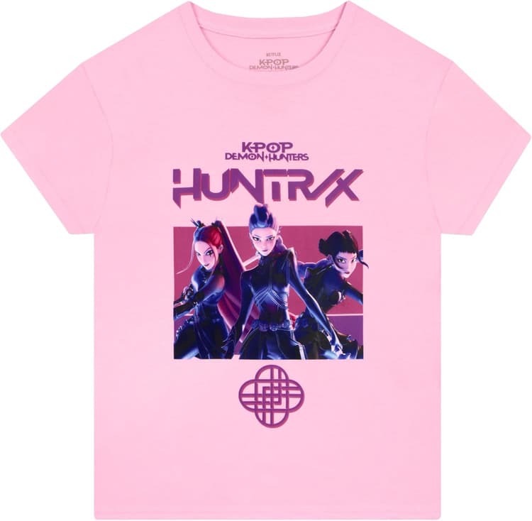 KPop Demon Hunters T-Shirt Enfant, Huntrix T Shirt Fille, Kpop Vetement Fille, Chemise Ete Filles A Manches Courtes