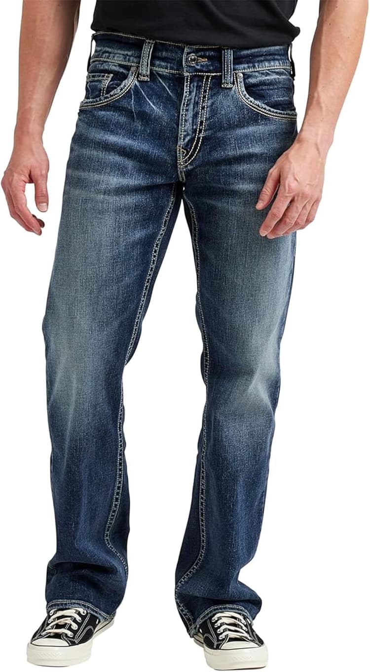 Silver Jeans Co. Men's Zac Relaxed Fit Straight Leg Jean - Legacy