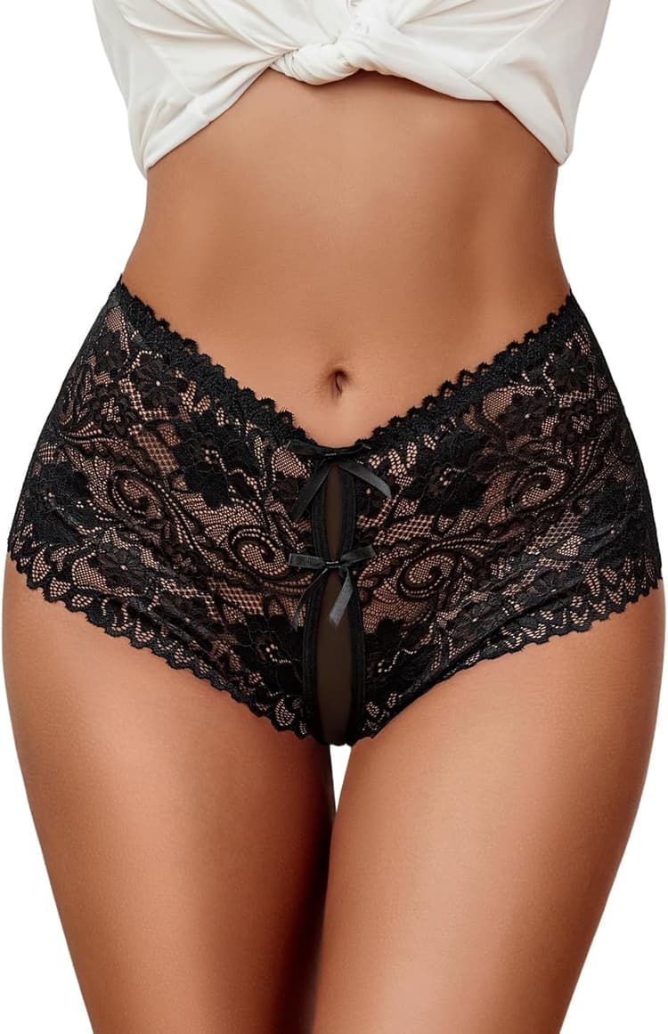 Avidlove Sexy Panties for Women Lace Underwear High Waist Cheeky Panty