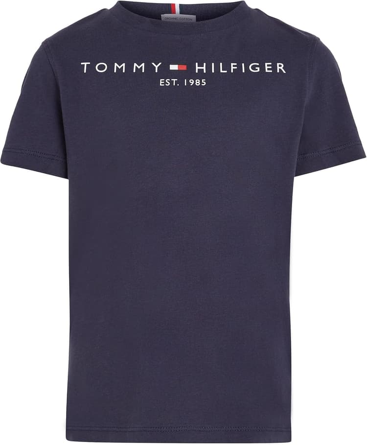 Tommy Hilfiger T-Shirt Manches Courtes Enfant Unisexe Essential Tee Col Ras-du-Cou