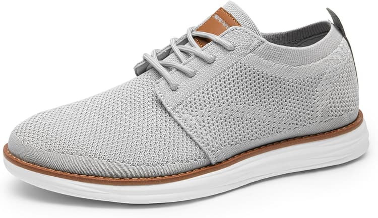 Bruno Marc Men's KnitFlex Breeze Mesh Sneakers Oxford Lace-up Lightweight Casual Walking Shoes