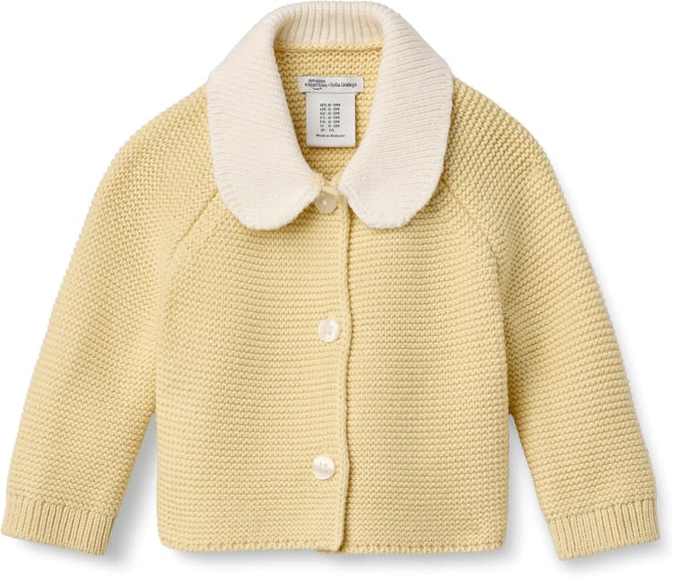 Amazon Essentials x Sofia Grainge Unisex Toddlers and Babies' Peter Pan Collar Sweater Jacket