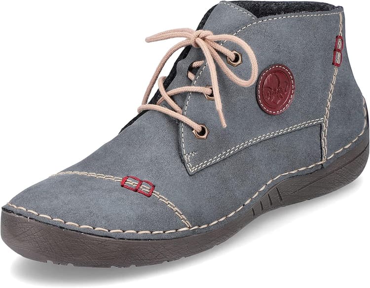 Rieker Femme Chaussures à Lacets 52540, Dame Chaussures Confortables