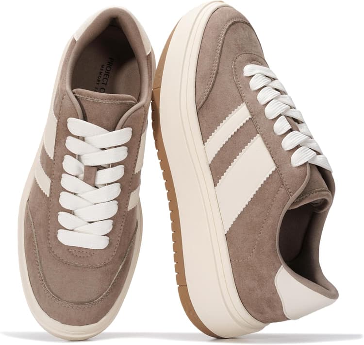 Project Cloud Platform Sneakers for Women - Lightweight Memory Foam Insole Womens Sneakers - Non-Slip Fashion Sneakers for Women Footwear - Women's Fashion Platform Shoes (Nita)