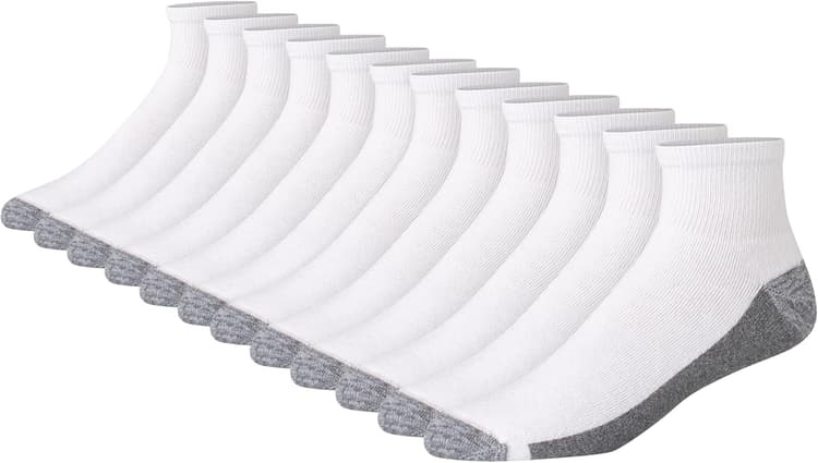 Hanes Men's Max Cushioned Ankle Socks (Multipacks)
