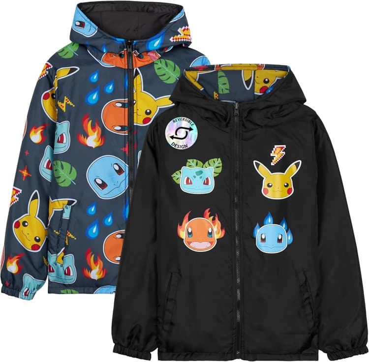 Get Trend Fortnite | Minecraft | Pokemon Veste Imperméable Garçon et Ado, Manteau de Pluie Enfant Déperlante Légère, Idee Cadeau