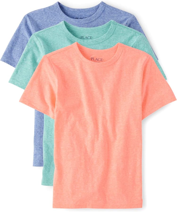 The Children's Place Boys' Short Sleeve Crew Neck T-Shirts