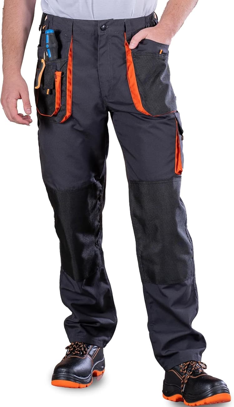 BWOLF Atlas Pantalon de Travail Homme Pantalon Travail Homme Classique avec Poches Multifonctionnelles + Renforcé de Polyester 600D