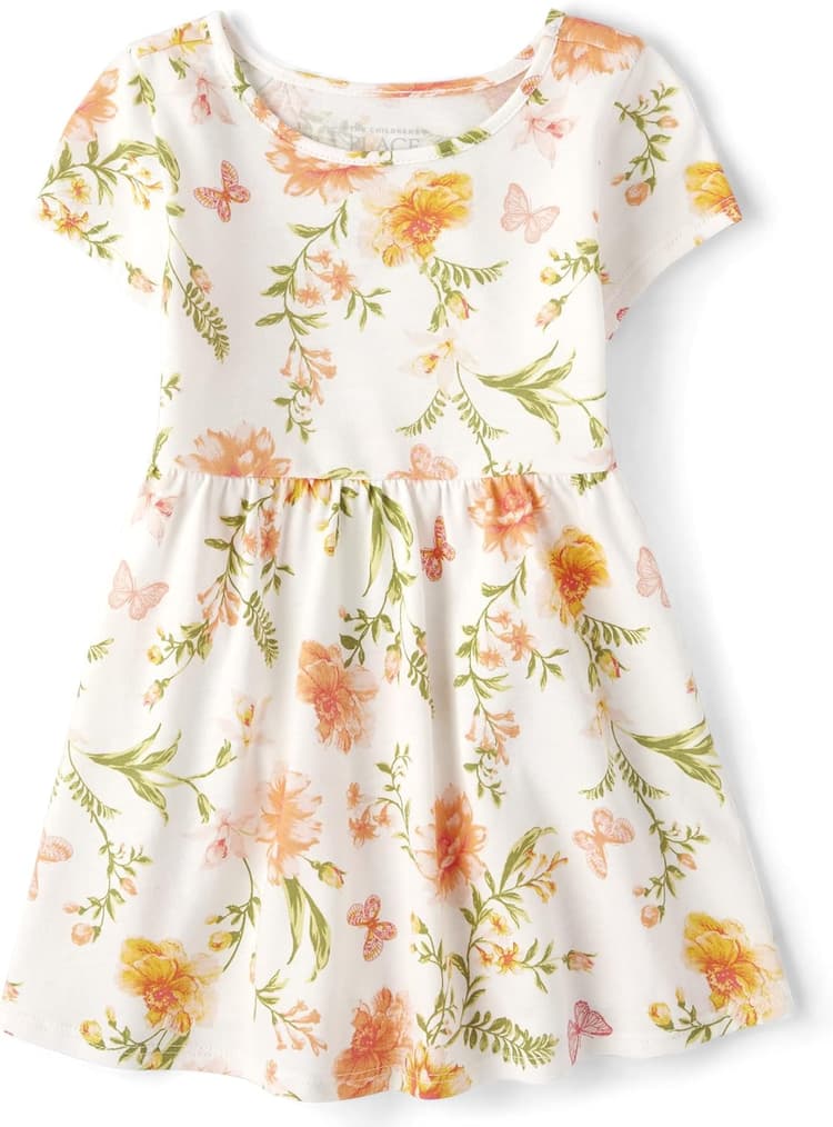 The Children's Place,and Toddler Girls Short Sleeve Fashion Dress