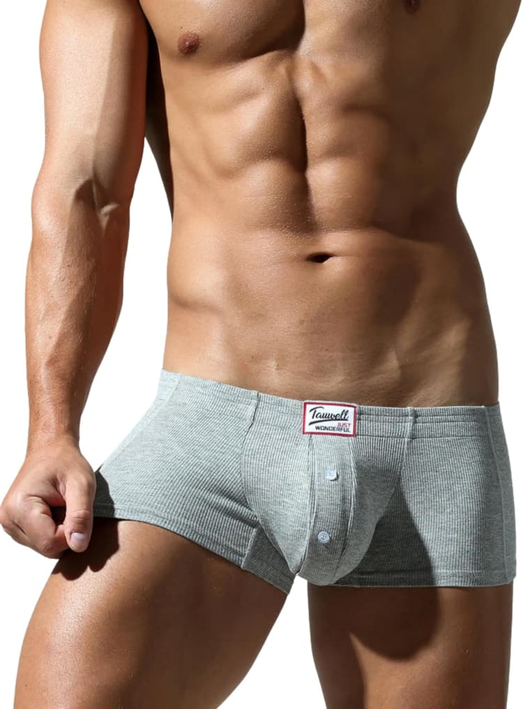 Boxer Sexy en Soie glacée de qualité supérieure - pour Homme - Taille Basse - sous-vêtements Hipster