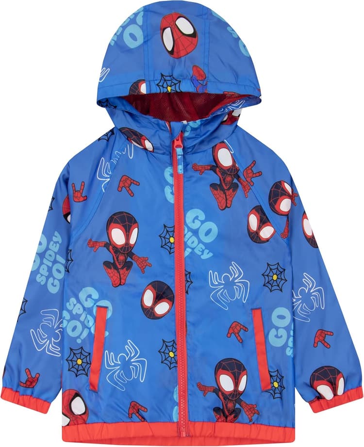 Marvel Manteau Garcon Spidey, Spiderman Impermeable Enfant, Spidey Et Ses Amis Manteau Enfant
