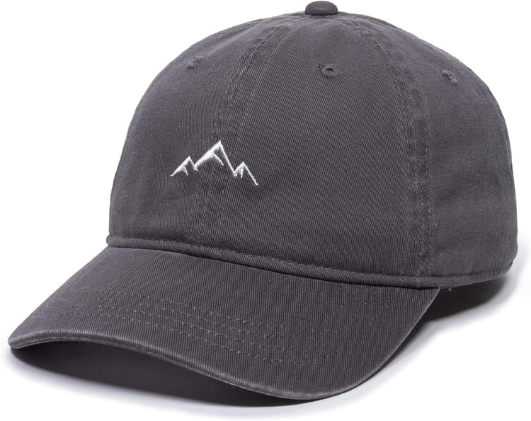 Outdoor Cap -Adult Mountain Dad Hat-Unstructured Soft Cotton