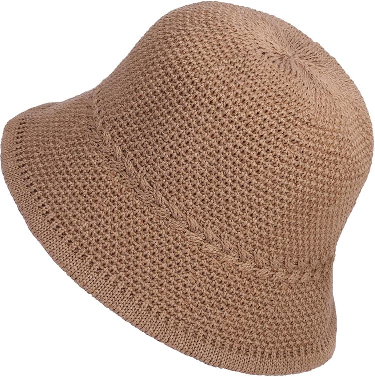 Bucket Hat for Women Men,Chapeau tricoté,Chapeau Crochet,Chapeau tricoté pour Femme,Chapeau d'été,Chapeau de pêche Ajustable