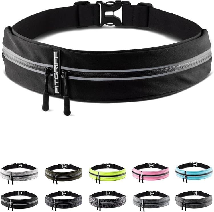Fitgriff® Ceinture Running - Banane Porte Telephone Sport (pour Tous Smartphones) - pour Course a Pied, Jogging, Sport - Femme et Homme