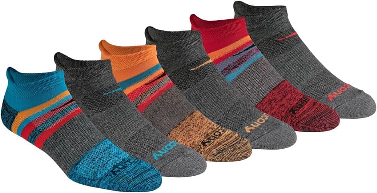 Saucony Men's Rundry Mesh Ventilating Comfort Fit Performance Tab Socks Available in M-xl (6, 12 Pairs)