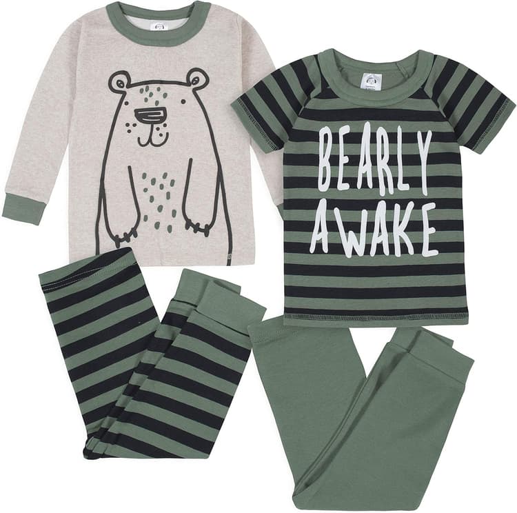 Gerber Toddler Snug Fit 4-Piece Pajama Set Ensemble de Pijama Bébé garçon