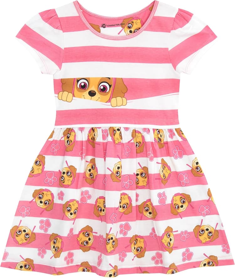 Paw Patrol Robe de Fille Robe en Coton | Tenue d'été Stella