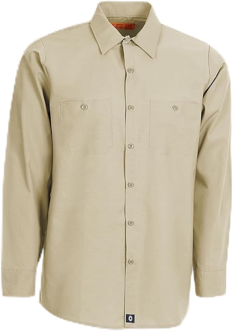 PINNACLE Men's Long Sleeve Industrial Workwear Shirt S10