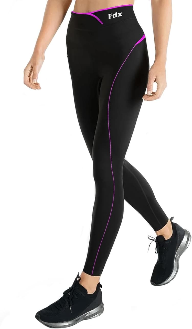 FDX Pantalon sous-vêtement Technique Femme, Legging de Compression léger, Respirant et à séchage Rapide pour Hiver, Fitness, Course, Ski et Salle de Sport
