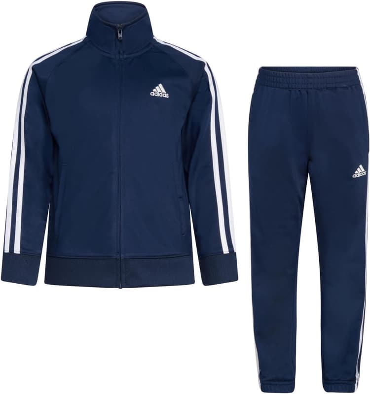 adidas boys Tricot Tracksuit Jacket Jogger Pant Set
