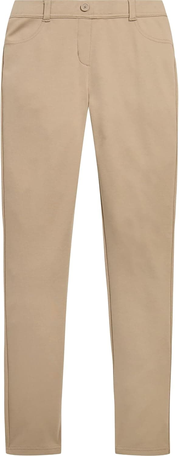Nautica Girls' School Uniform Stretch Interlock Jegging