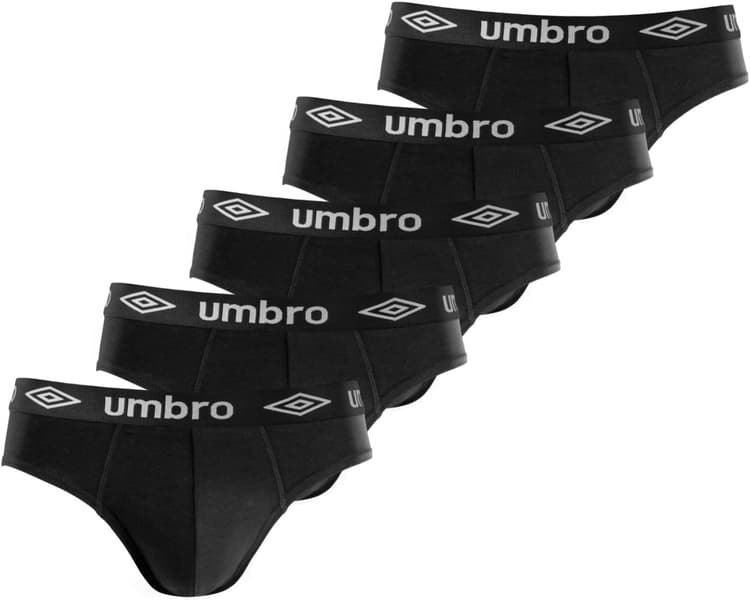 Umbro Slip Homme 100% Coton, sous-vêtements Homme, Ajustement Parfait, Agréable et Naturel (Lot de 5)