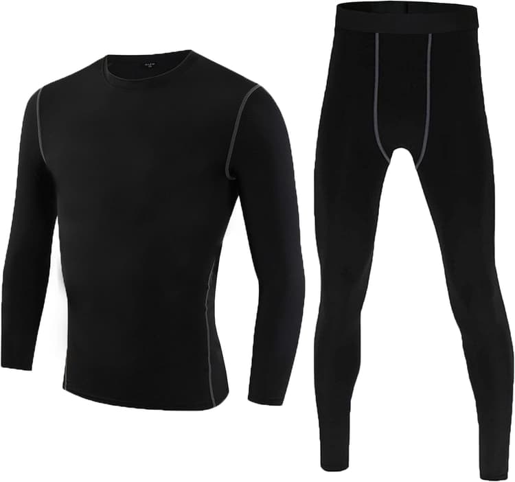 1 Ensemble Ensembles Thermiques Enfant Haut Manches Longues & Legging sous-vêtements Techniques Garçon et Fille Séchage Rapide