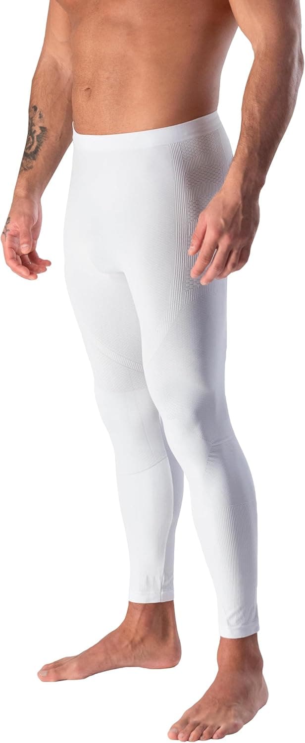 Risalti Leggings Homme Thermique Energy - Legging Homme Respirants, Pantalon Homme Thermique Élastiques, Vêtements pour Hommes Microfibre, Legging De Sport Homme sans Couture - Made in Italy