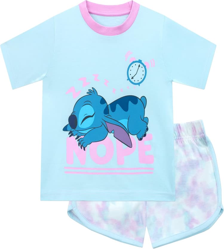Disney Pyjamas Stitch pour Filles Ensembles de Pyjamas Lilo et Stitch pour Filles | Coffret Nuit d'hiver pour Enfants