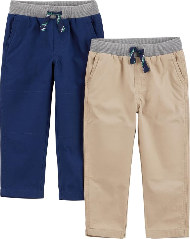 Simple Joys by Carter's Baby Boys' 2-Pack Pull on Pant