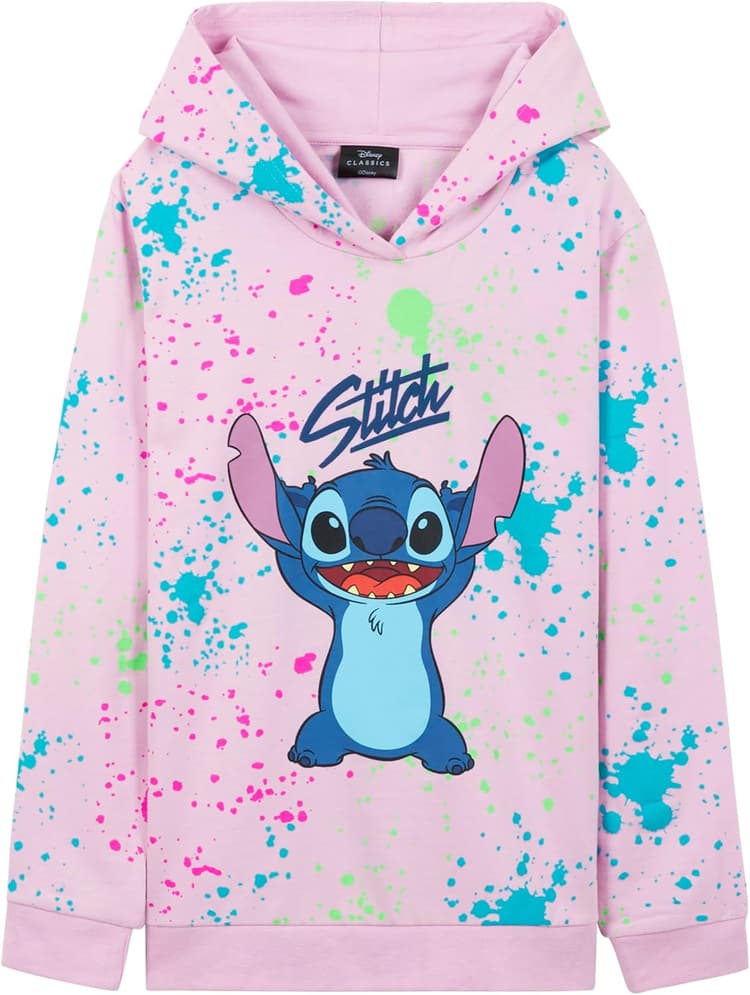 Disney Sweat à Capuche Fille, Sweat-Shirt Doux à Capuche pour Enfant et Adolescent - Cadeau Fille