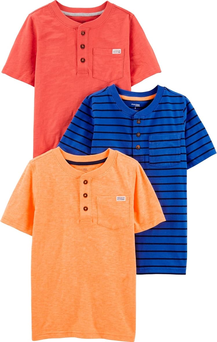 Simple Joys by Carter's Baby Boys' 3-Pack Short-Sleeve Tee Shirts