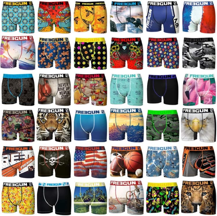 Freegun Freegun Surprise Pack Fg/1/Bmx5/Multilot sous-vêtement Homme (Lot de 5)