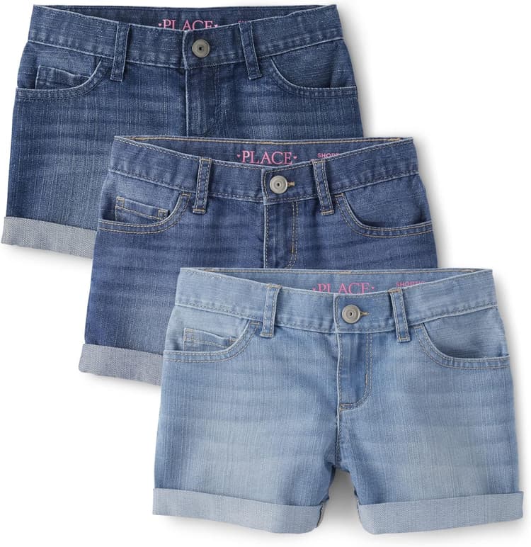 Denim Shortie Shorts